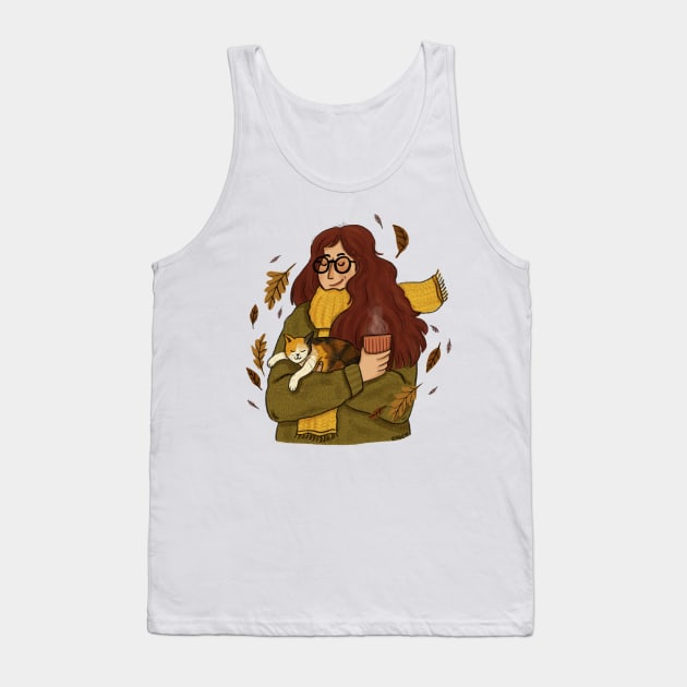 Cozy Cat Lady Tank Top by Sunny Skies Starry Eyes